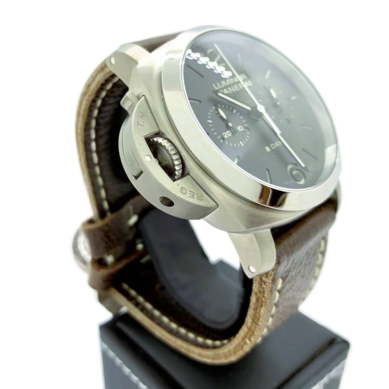[SALE][中古] PANERAI パネライ PAM00345 ルミノール 1950 クロノグラフ モノプルサンテ レフトハンド 8デイズ チタニオ_1枚目画像