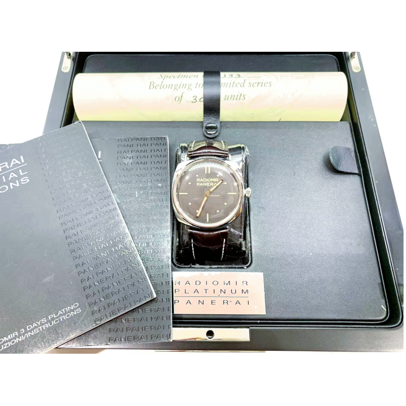 [SALE][中古] PANERAI パネライ ラジオミール 3デイズ プラティーノ 47mm 世界300本限定 N番 PAM00373_4枚目画像