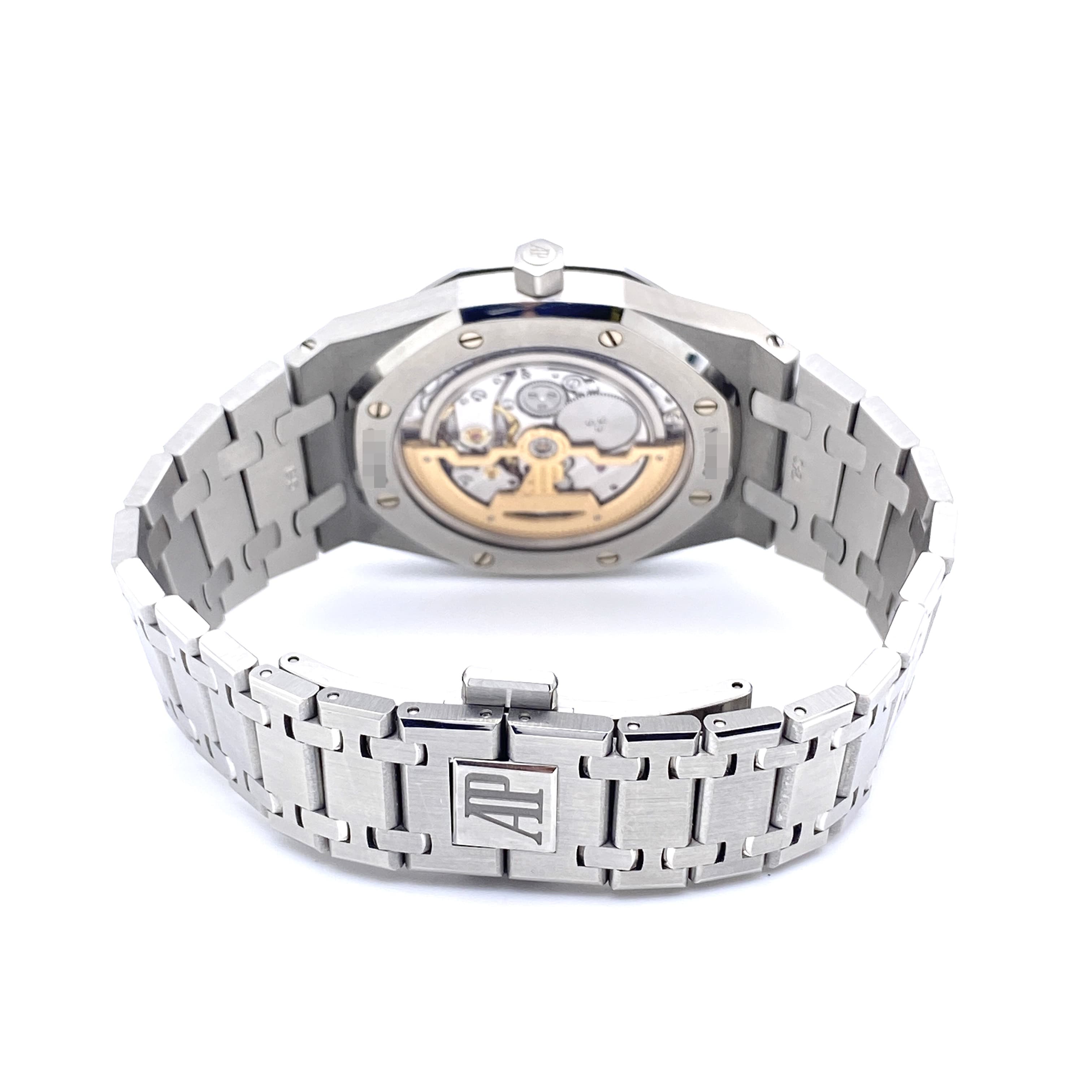 AUDEMARS PIGUET オーデマピゲ 15202ST.OO.1240ST.01 ロイヤルオーク エクストラシン ジャンボ 青文字盤 自動巻 メンズ 腕時計_3枚目画像
