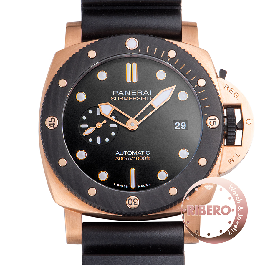 パネライ サブマーシブル ゴールドテック オロカーボ PAM01070