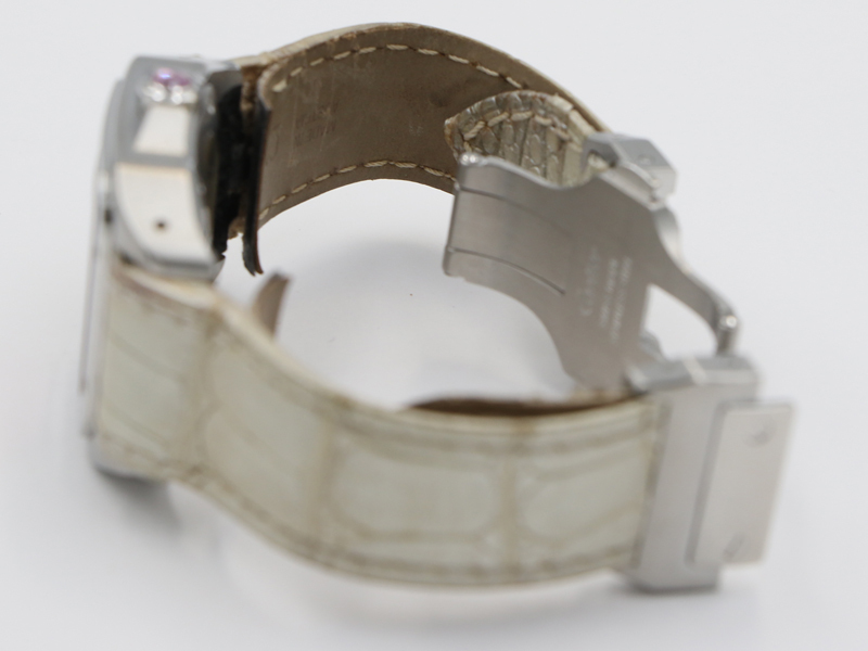 【 カルティエ CARTIER 】W20133X8 サントス100MM 33mm SS/革 自動巻 クリスマス限定モデル ボーイズ 新着 12665-0_3枚目画像