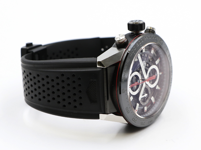 【 タグホイヤー TAG HEUER 】 CAR2A1Z カレラ ホイヤー01 45mm SSPVD クロノグラフ 自動巻 デイト メンズ 箱、保_6枚目画像