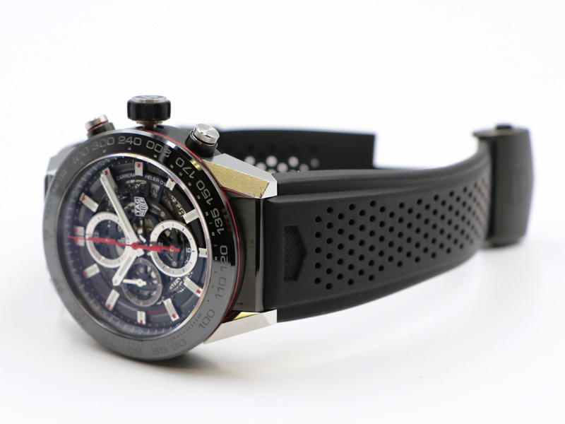 【 タグホイヤー TAG HEUER 】 CAR2A1Z カレラ ホイヤー01 45mm SSPVD クロノグラフ 自動巻 デイト メンズ 箱、保_5枚目画像