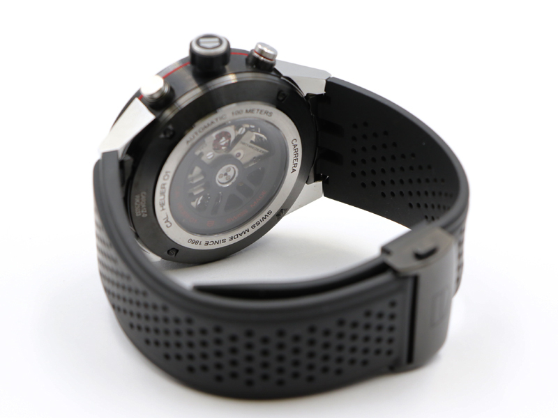 【 タグホイヤー TAG HEUER 】 CAR2A1Z カレラ ホイヤー01 45mm SSPVD クロノグラフ 自動巻 デイト メンズ 箱、保_1枚目画像