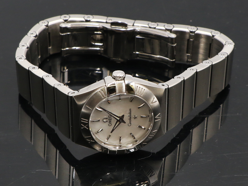 【 オメガ OMEGA 】 コンステレーション ホワイトシェル SS クォ―ツ レディース 箱、保 新着 13169-1_7枚目画像