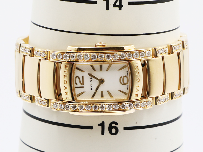 【 ブルガリ BVLGARI 】 AA31G アショーマ ダイヤ クォーツ K18YG レディース 箱 保 14061-0_8枚目画像