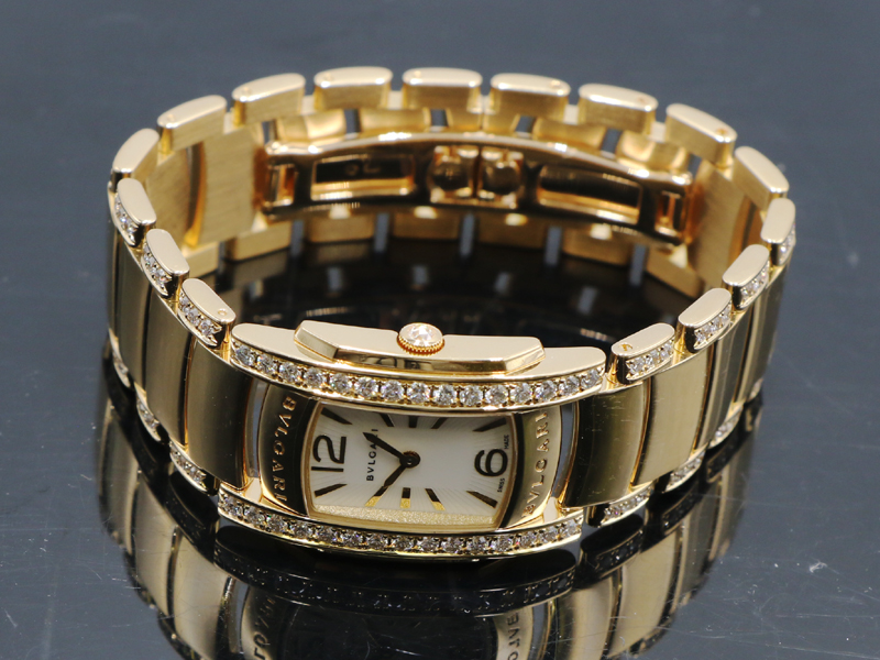 【 ブルガリ BVLGARI 】 AA31G アショーマ ダイヤ クォーツ K18YG レディース 箱 保 14061-0_9枚目画像