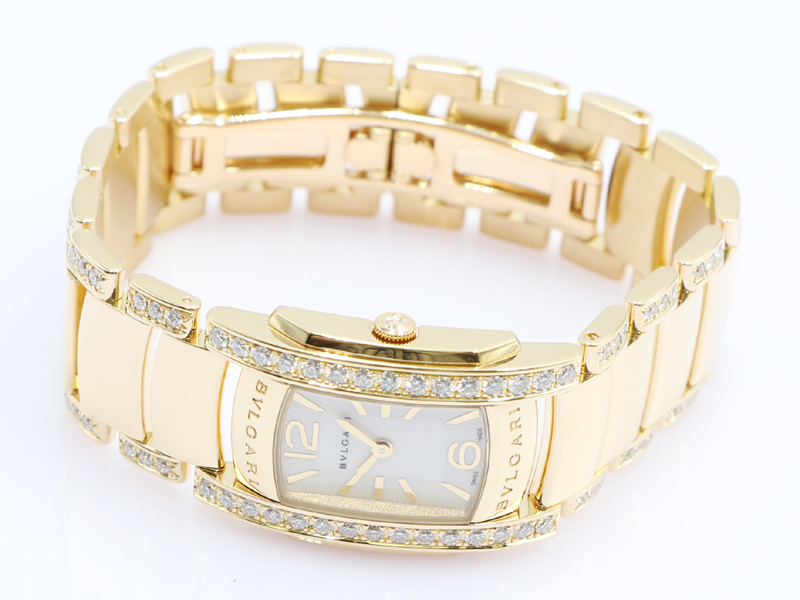 【 ブルガリ BVLGARI 】 AA31G アショーマ ダイヤ クォーツ K18YG レディース 箱 保 14061-0_5枚目画像