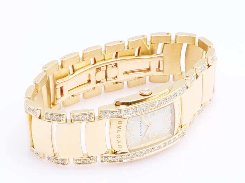 【 ブルガリ BVLGARI 】 AA31G アショーマ ダイヤ クォーツ K18YG レディース 箱 保 14061-0_4枚目画像