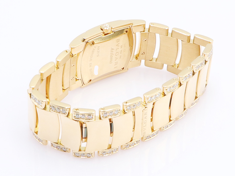 【 ブルガリ BVLGARI 】 AA31G アショーマ ダイヤ クォーツ K18YG レディース 箱 保 14061-0_7枚目画像