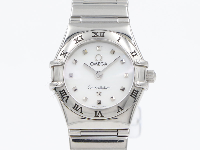 【OMEGA オメガ】1561.71 コンステレーション マイチョイス 22mm SS/シェル クォーツ レディス 新着 70958-2